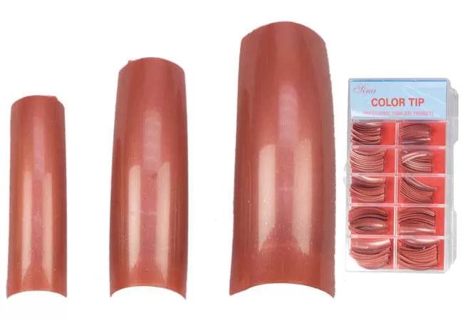 Ariel Pro Assorted Plum False Nails Box of 100