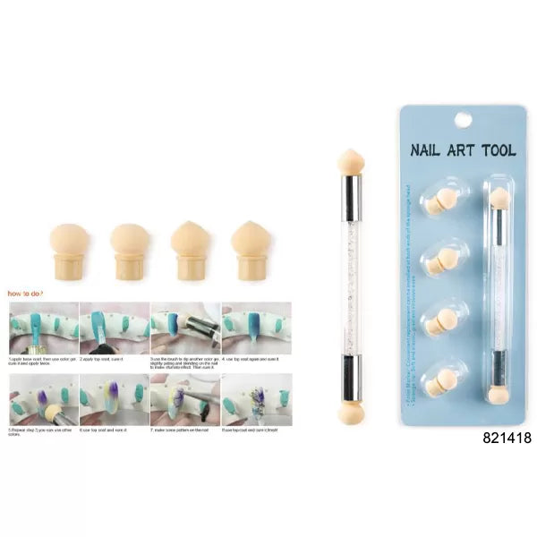 Sponge applicator (x6) for nail art decoration Pro Kit