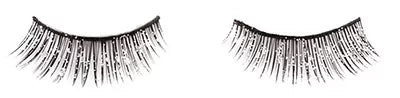 False Extra Glitter Eyelashes Large x2 with Glue