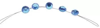 Diamond-Hair Blue 5X5 Perl.Chev.