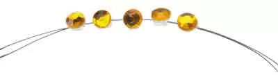 Diamond-Hair Gold 5X5 Perl.Chev.