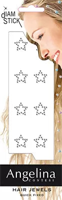 Ornements de coiffure 8 Etoila Crystal (2mm)