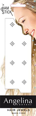 Ornements de coiffure 10 Squar Crystal (2mm)