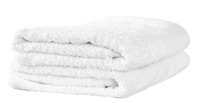White terry cloth sheet 100x150cm