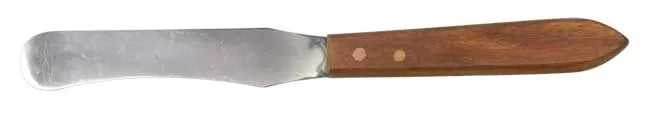 Ergo Stainless Steel Spatula for Extra Waxing with Wooden Handle