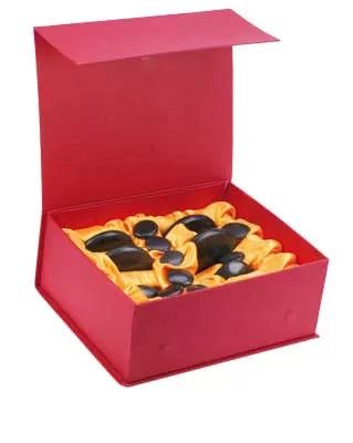 16 Assorted Black Spa Pebbles