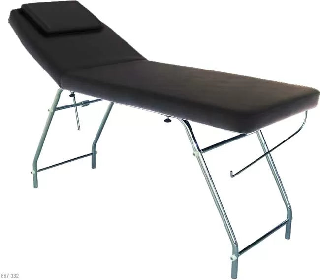 Esthe Florida Black Bed with Cushion and Toilet Paper Holder