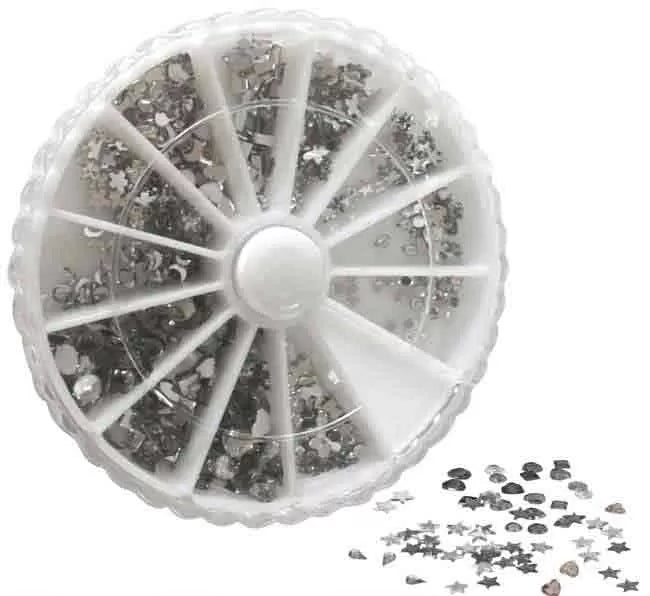 Strass Wheel 12X48 Silver Assorted - IB