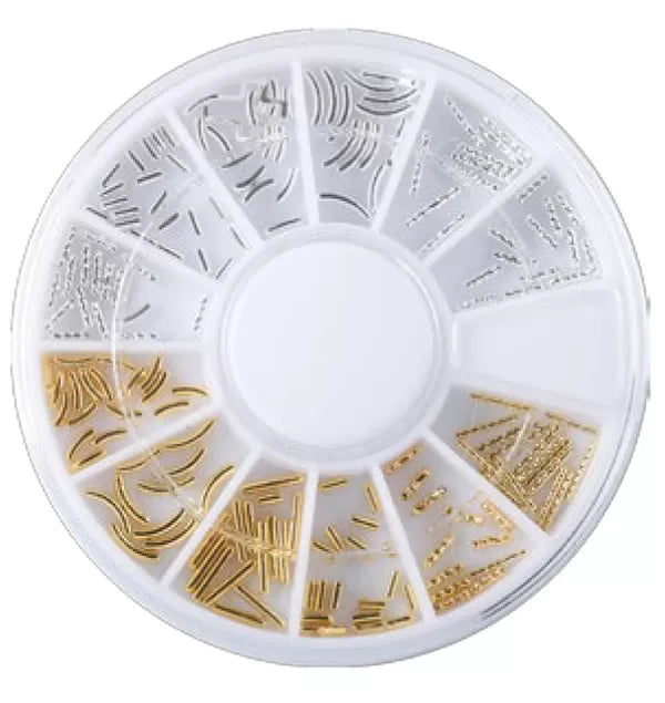 Nail Art BAR 6x12 Gold + 6x12 Silver