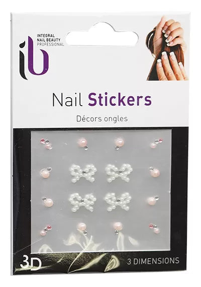 3D Decor Sticker Pearl+Knot Nark-28 - IB
