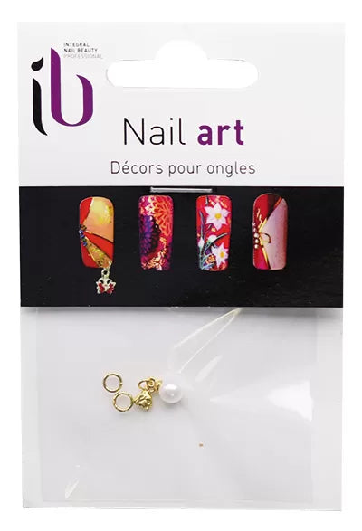 Gold-Plated Pearl Nail Jewelry - IB