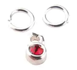 Silver Rhinestone Nail Jewelry - IB