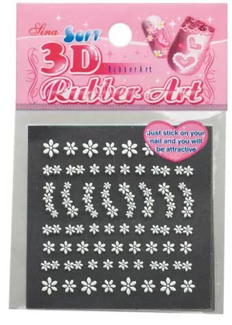 White Flower Nail Art Xst53 - IB