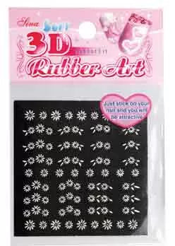 Silver Flower Nail Art Xst139 - IB