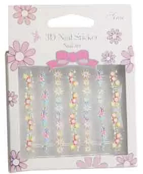 Multi-Flower Nail Art S42 - IB