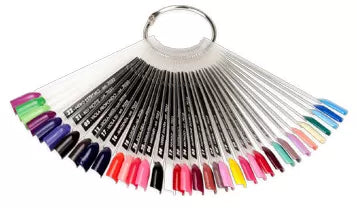 Neutral color chart with 36 IB-NAIL nails