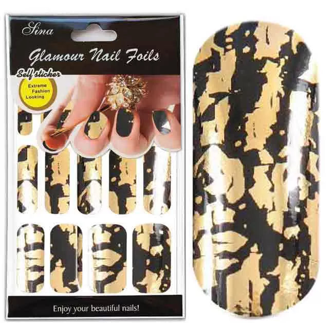 Decorative Stick Sheet x15 Marble Black Gold - IB