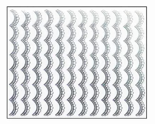 Silver Nail Art Garlands Mns06 - IB