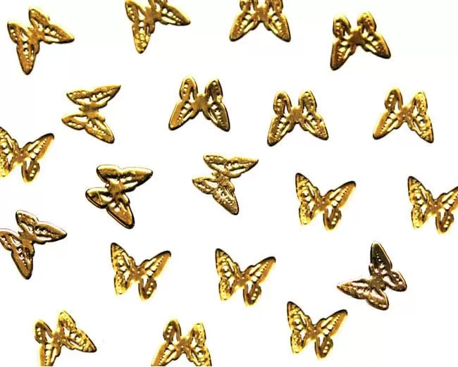 Gold Butterfly Nail Art Mnds-11 - IB
