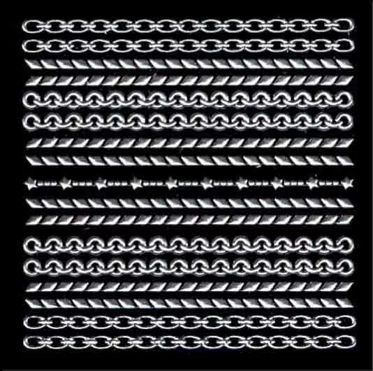 Silver Nail Art Chains Xts144 - IB
