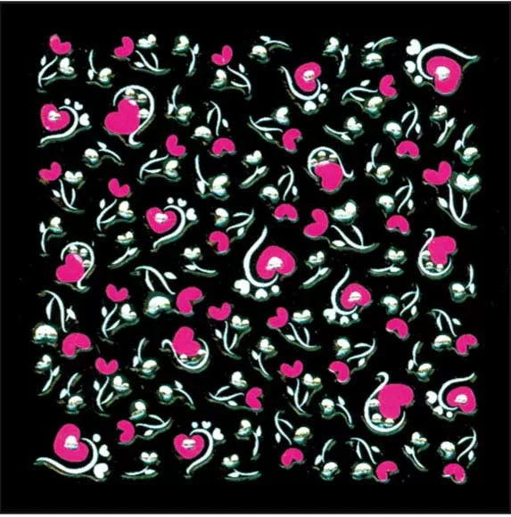 Color Hearts Nail Art Xts171 - IB