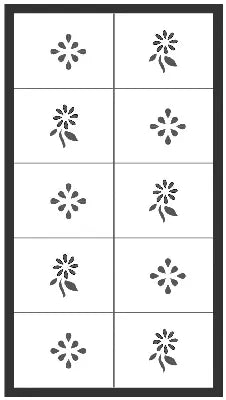 Nail art stencil transfer flowers-2