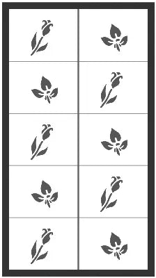 Nail art stencil transfer flowers-3