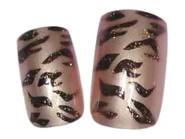 False Nails X24 Brown Tiger - IB