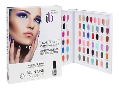 IB GEL-NAIL POLISH ALL-IN-ONE color chart 87 shades