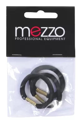 Wide Ponyail Black Elastic Sleeve x3 (35mm)