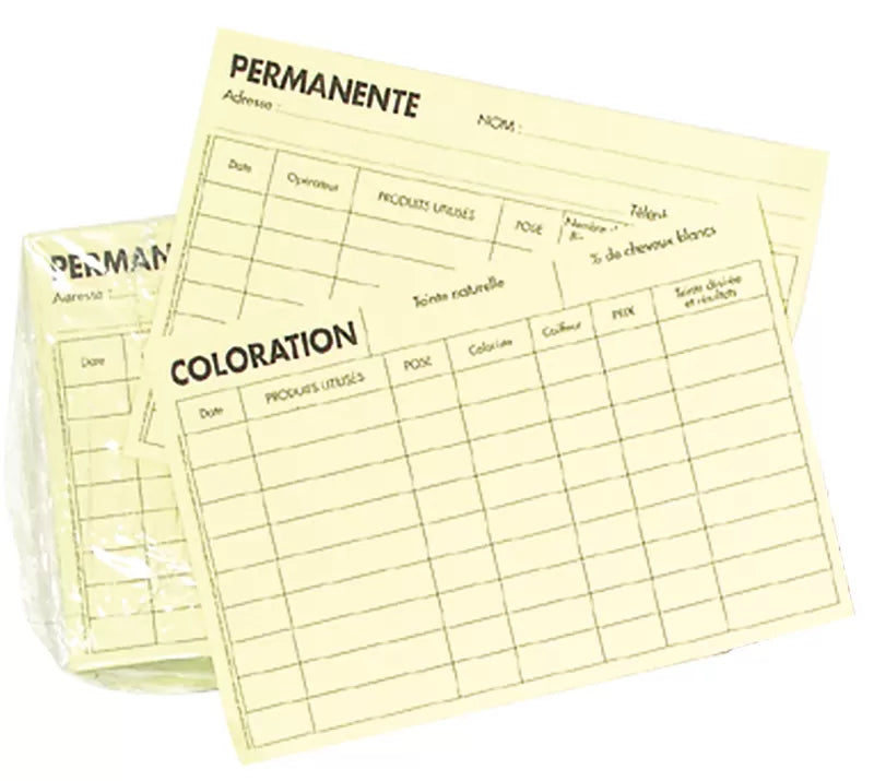 Fiche Color/Perm X100 150X105Mm Jaune