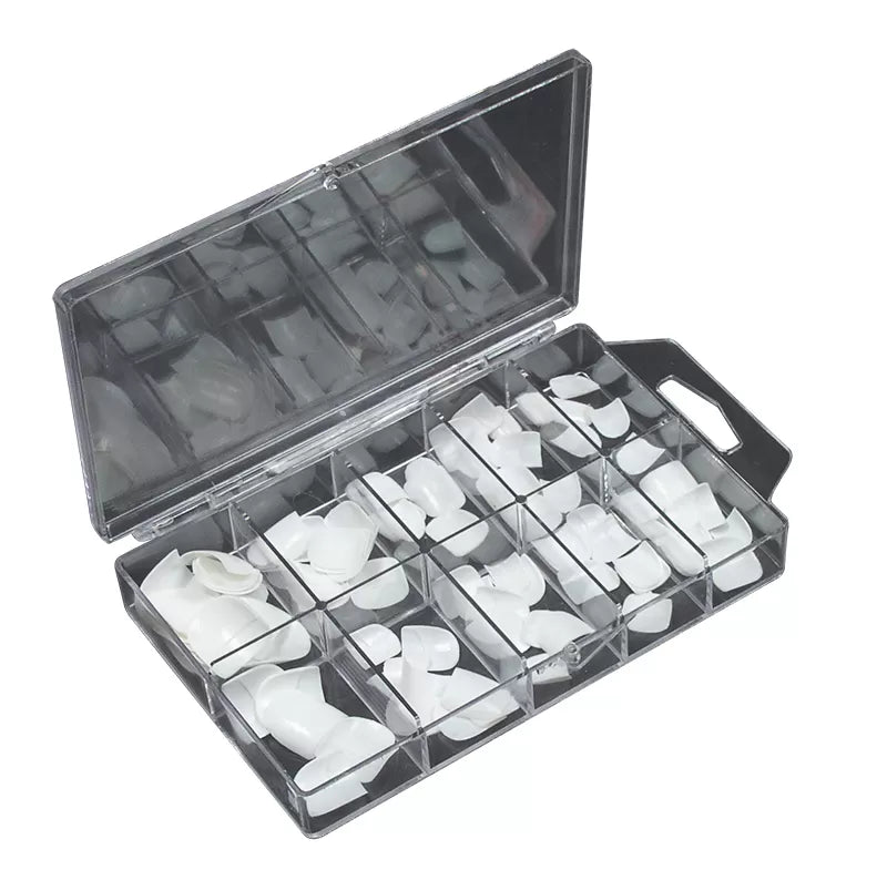 Faux Nail Pro 1/2 White Boitex100 Ares Feet/Hands
