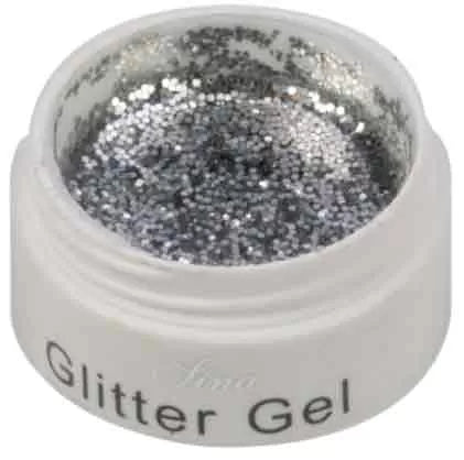 Gel Faux Ongles Paillettes Argentées (8ml) - IB