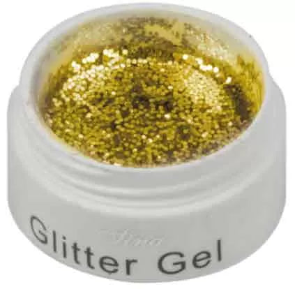 Gel Faux Ongles Paillettes Dorées (8ml) - IB