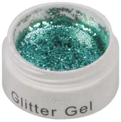 Gel Faux Ongles Paillettes Turquoises (8ml) - IB