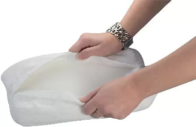 DOMY White Sponge Manicure Cushion 30X13X7Cms