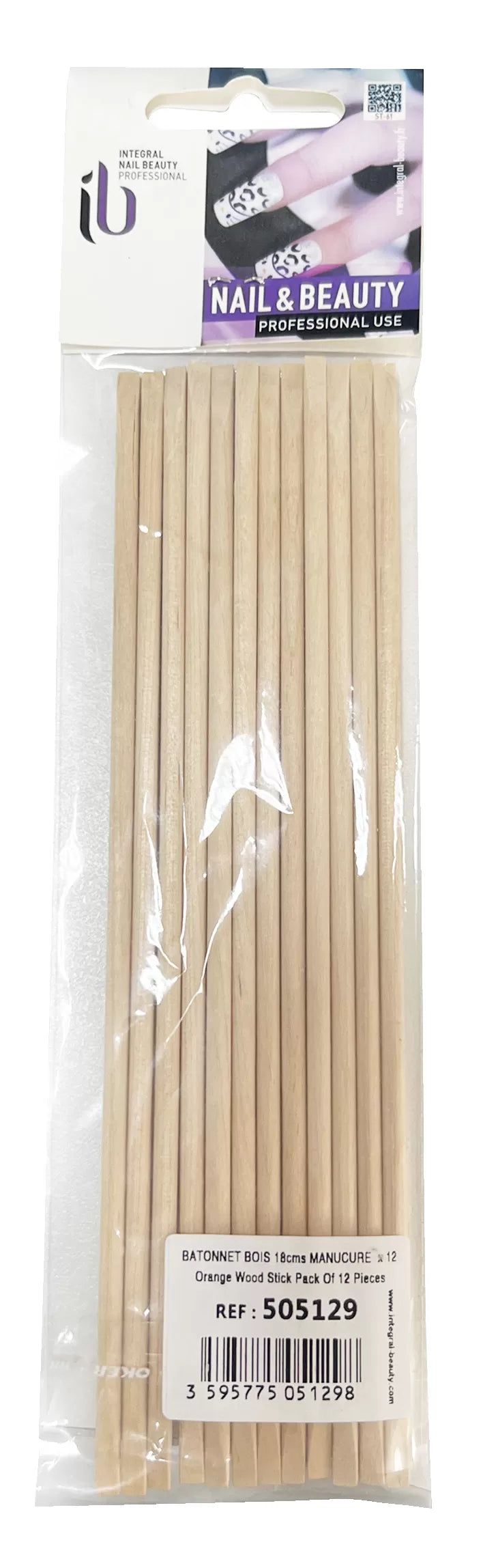 Wooden Stick 18Cms Manicure X12