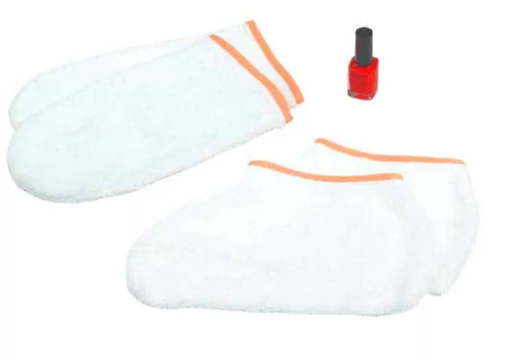 White beauty/manicure gloves, x2