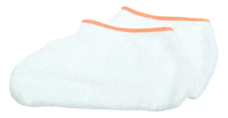 White sponge pedicure slippers x2