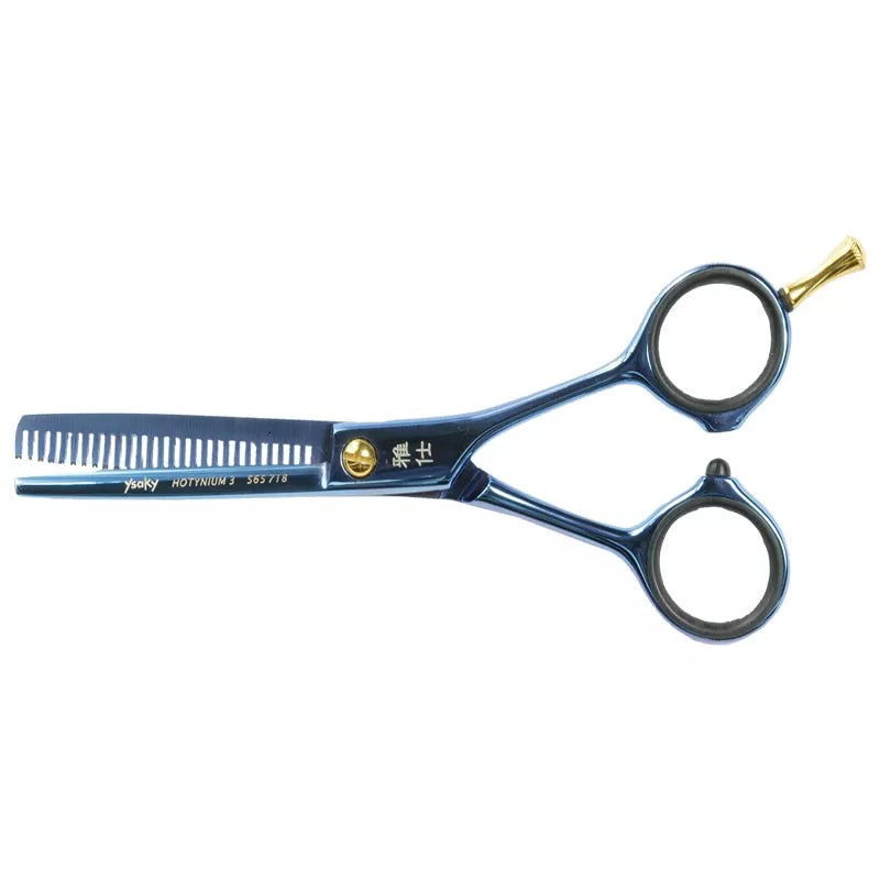 5.5 Blue Sculpting Scissors - YSAKY HOTYNIUM 3