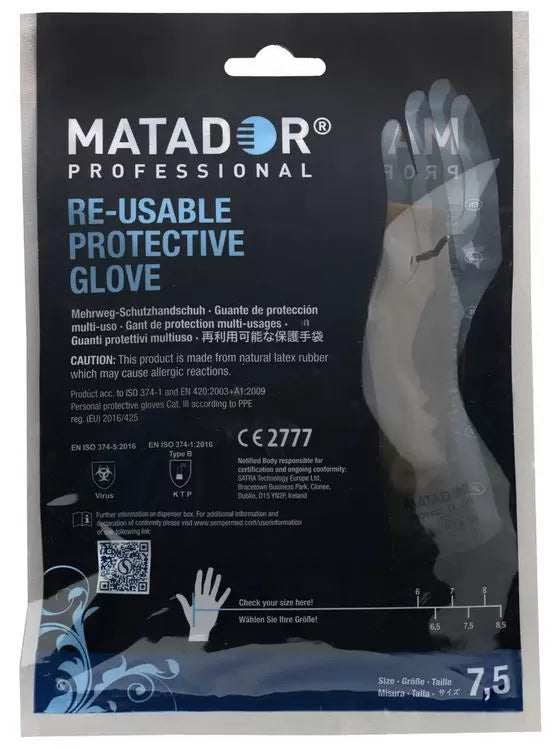 Matador Gloves Pair Size 7.5
