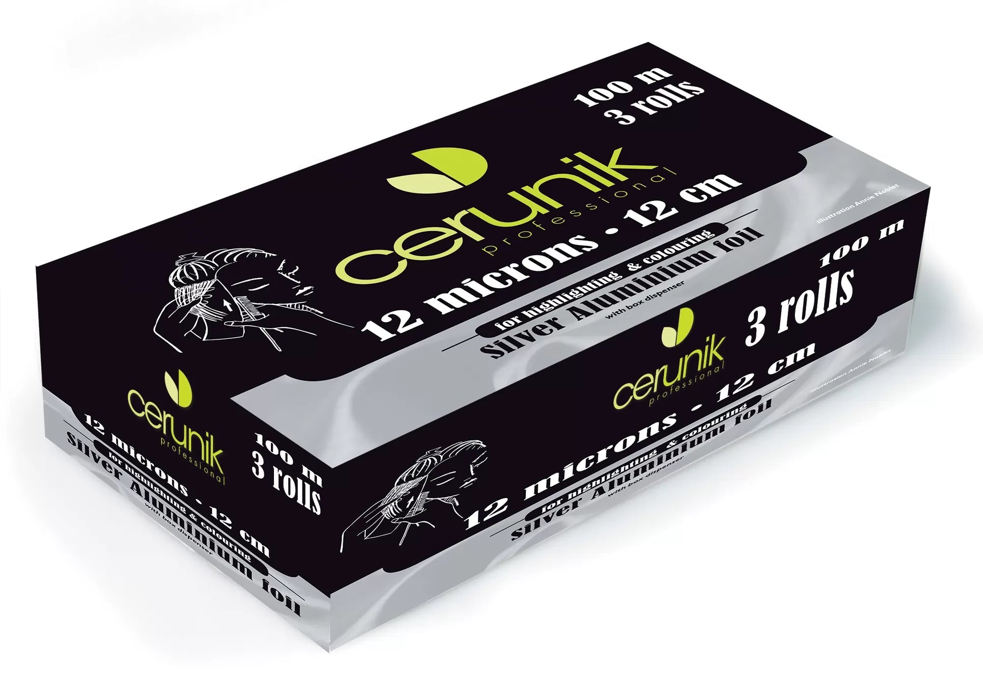 Aluminum set of 3 rolls 100M (12cm x 12 Microns)