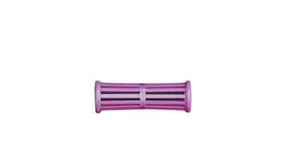 Mini purple yo-yo hair rollers (60x19mm) x12