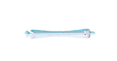 Bigoudis vert/blanc (60x6mm) x12
