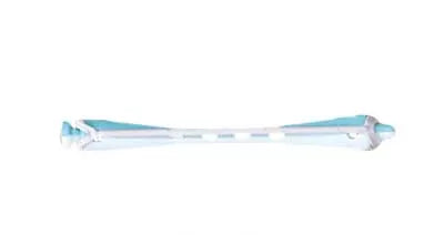 Bigoudis vert/blanc (80x6mm) x12