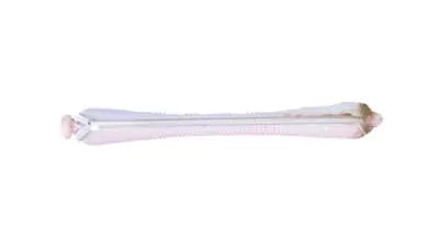 Bigoudis blanc/rose (80x7mm) x12