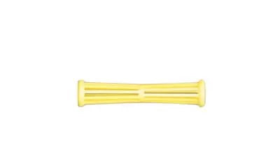 Mini yellow yo-yo hair rollers (80x11mm) x12