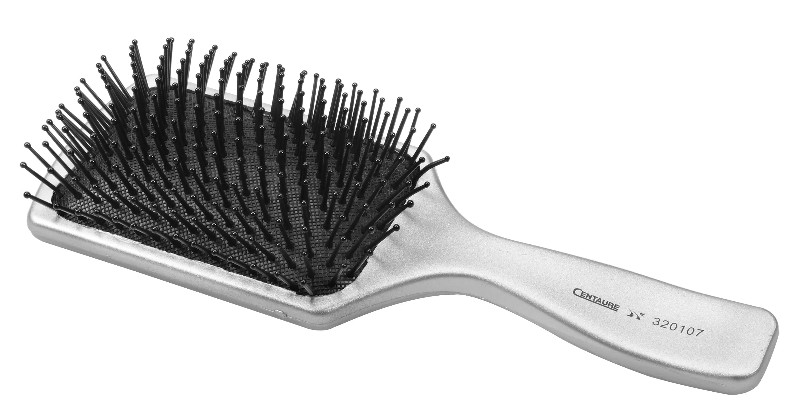 Centaure Junior Silver Satin Brush - 13 Rows of Pearl Bristles