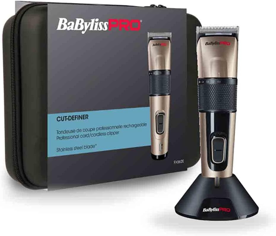 CUT DEFINER Tondeuse rechargeable s/socle (Light Bronze)
(batterie NiMH) - 8 guides de coupe