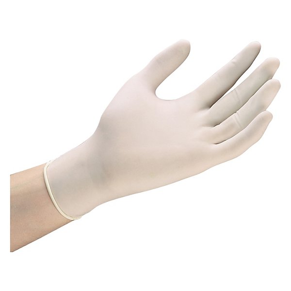 Powdered Latex Gloves - Medium Size, Box of 100